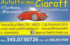 Autofficina Ciaraff francavilla business card logo